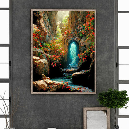 Cave - Full Round Drill Diamond Painting 40*50CM