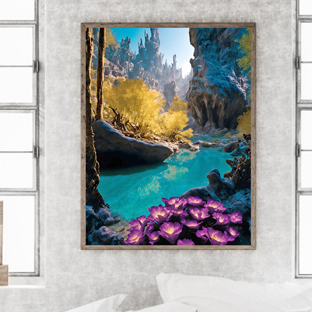 Valley - Full Round Drill Diamond Painting 40*50CM