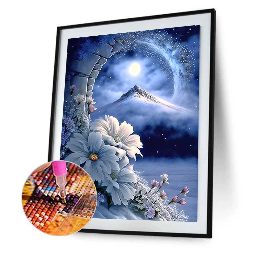 Under The Snow Mountain - Full Round Drill Diamond Painting 40*50CM