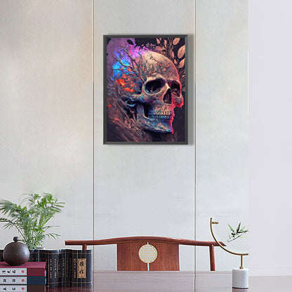 Skull 30*40Ccm(canvas) full round drill diamond painting