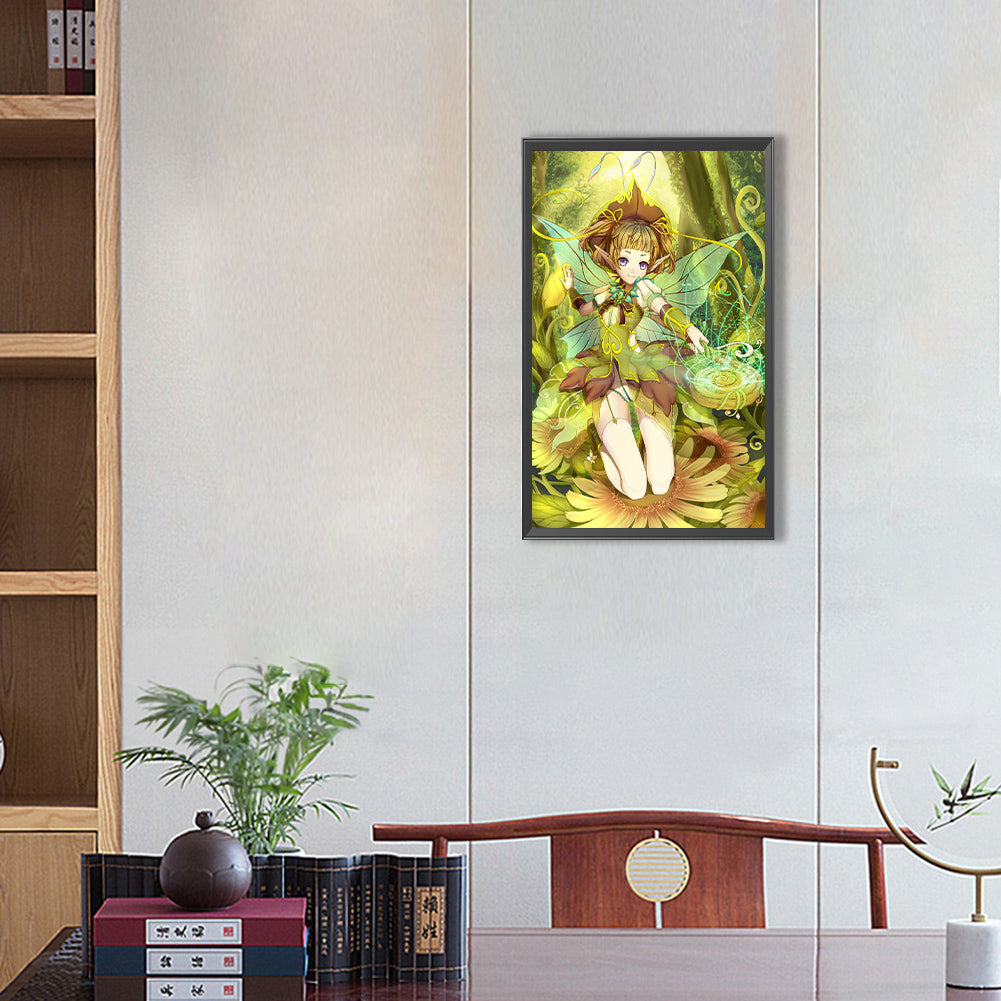 Flower Elf-O630*50cm(canvas) full-round drill diamond painting