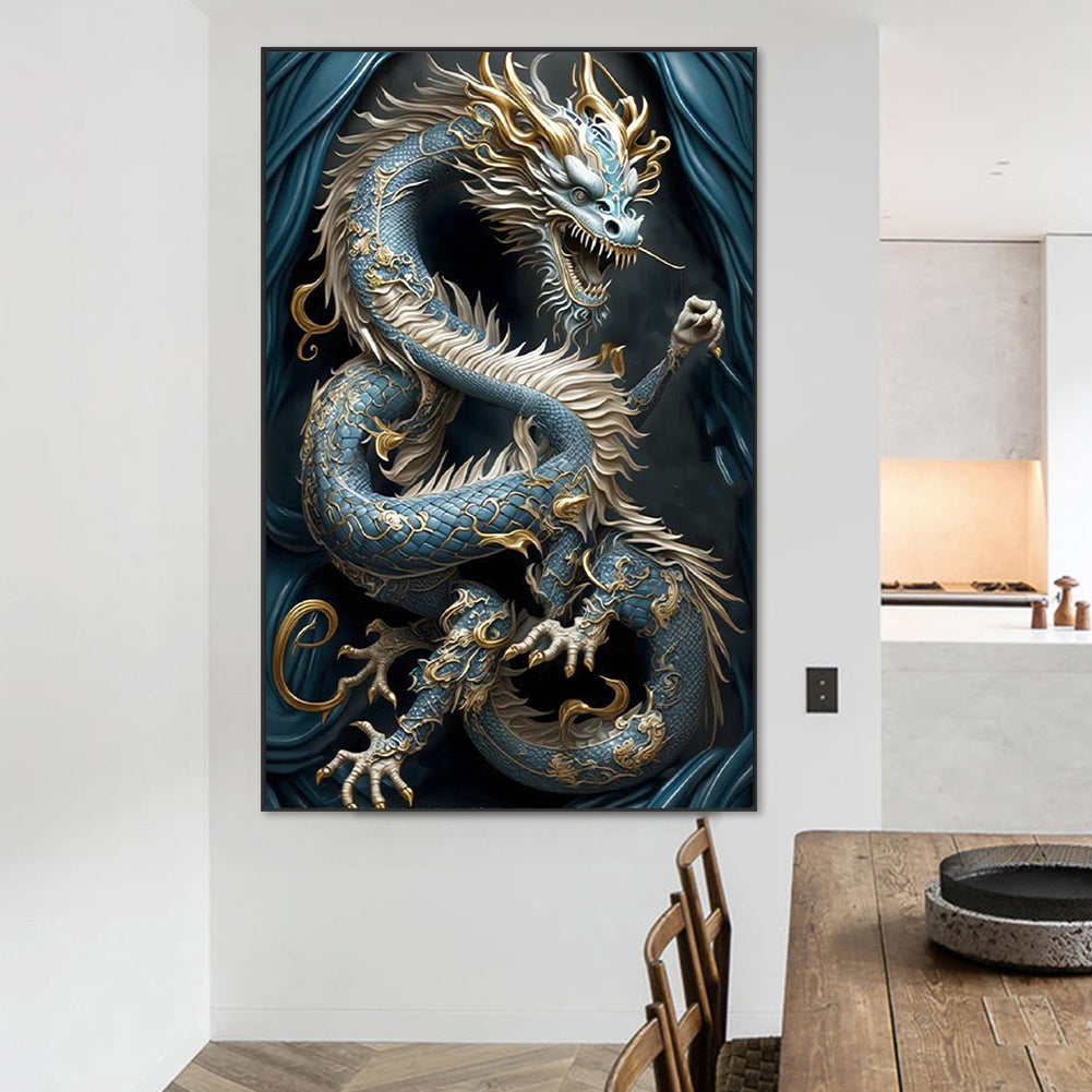 Ferocious Dragon - Full Square Drill Diamond Painting 45*70CM