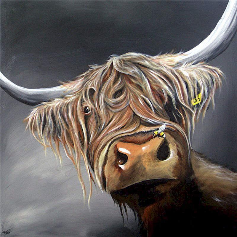 Highland Yak 40*40Ccm(canvas) full round drill diamond painting