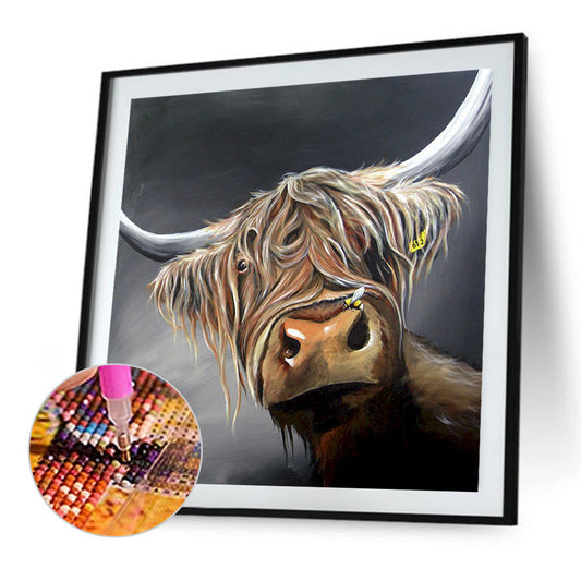 Highland Yak 40*40Ccm(canvas) full round drill diamond painting