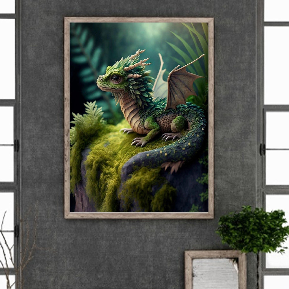 Pterosaur 30*40Ccm(canvas) full round drill diamond painting