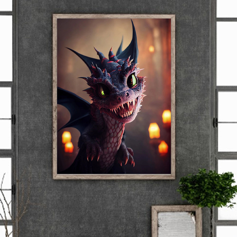 Pterosaur 30*40Ccm(canvas) full round drill diamond painting