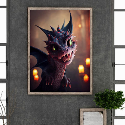 Pterosaur 30*40Ccm(canvas) full round drill diamond painting