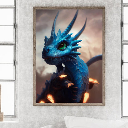Pterosaur 30*40Ccm(canvas) full round drill diamond painting