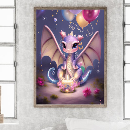 Pterosaur 30*40Ccm(canvas) full round drill diamond painting