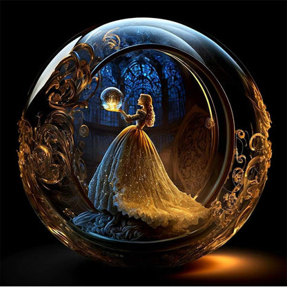 Crystal Ball Princess - Full Square Drill Diamond Painting 40*40CM