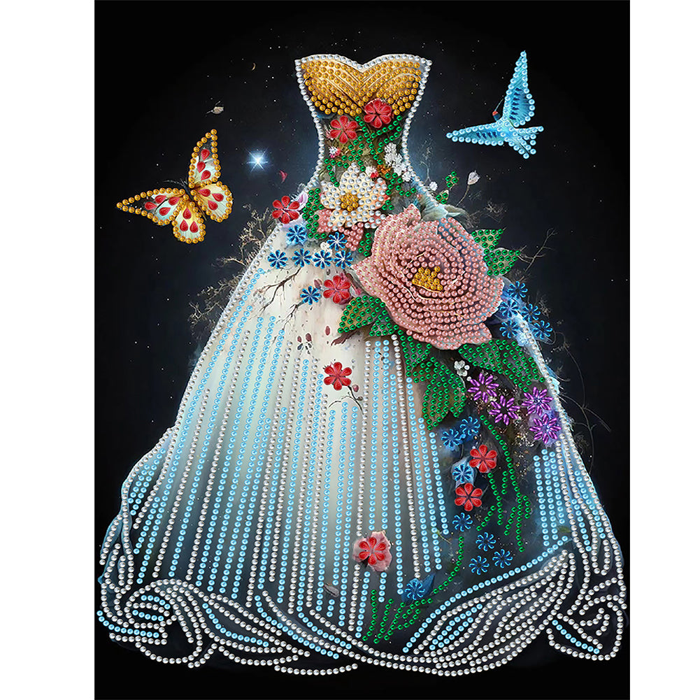 Dream Wedding Dress - Special Shaped Drill Diamond Painting 30*40CM