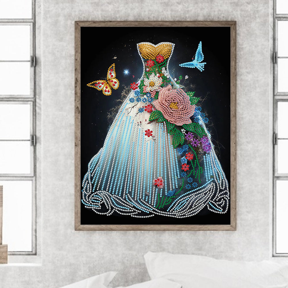 Dream Wedding Dress - Special Shaped Drill Diamond Painting 30*40CM