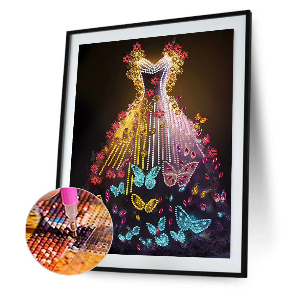 Dream Wedding Dress - Special Shaped Drill Diamond Painting 30*40CM