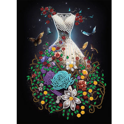 Dream Wedding Dress - Special Shaped Drill Diamond Painting 30*40CM