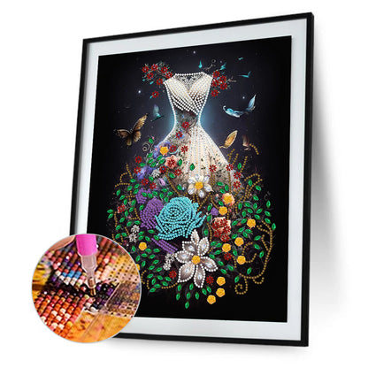 Dream Wedding Dress - Special Shaped Drill Diamond Painting 30*40CM