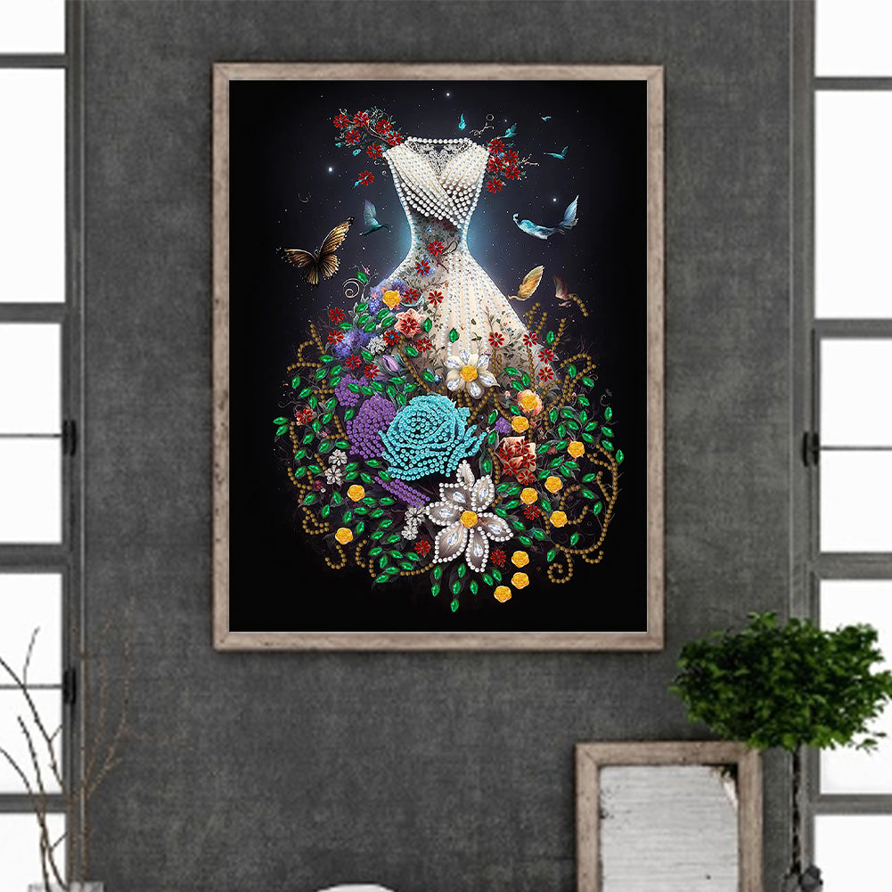 Dream Wedding Dress - Special Shaped Drill Diamond Painting 30*40CM