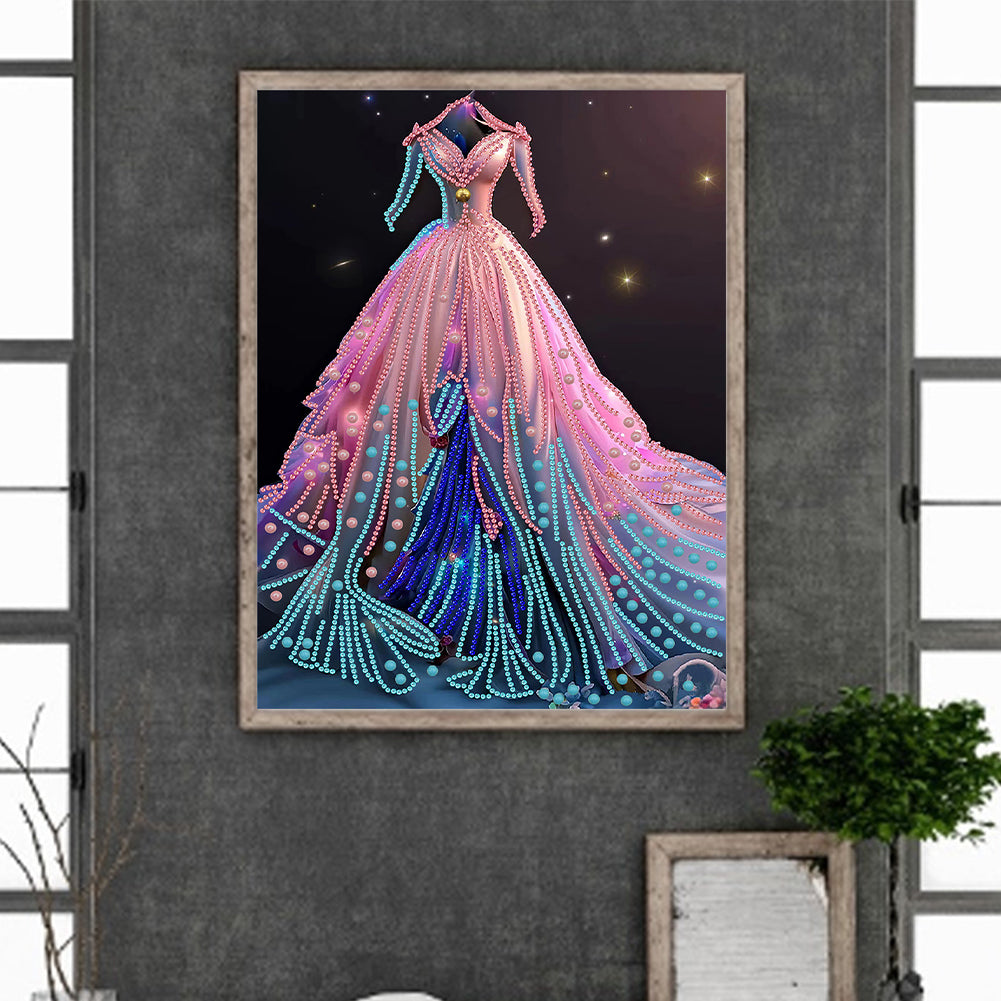 Dream Wedding Dress - Special Shaped Drill Diamond Painting 30*40CM