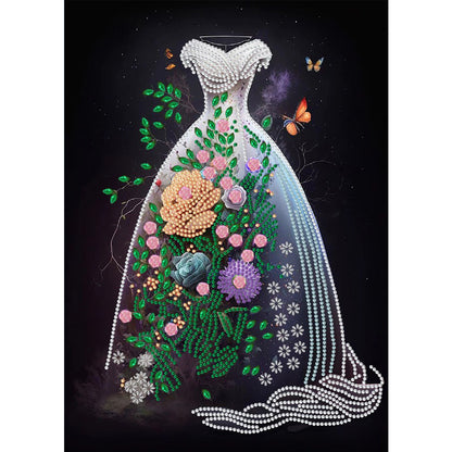 Dream Wedding Dress - Special Shaped Drill Diamond Painting 30*40CM