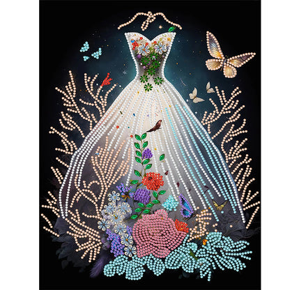 Dream Wedding Dress - Special Shaped Drill Diamond Painting 30*40CM
