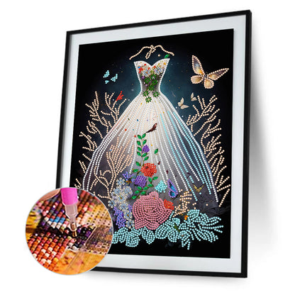 Dream Wedding Dress - Special Shaped Drill Diamond Painting 30*40CM