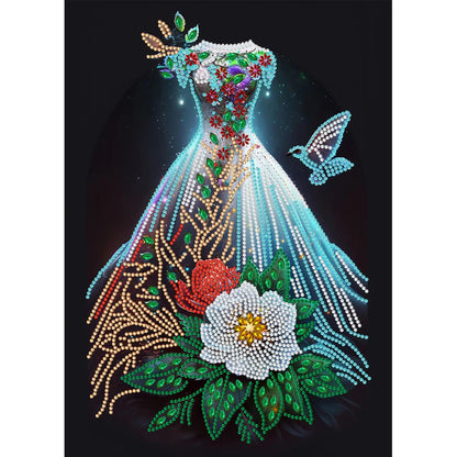 Dream Wedding Dress - Special Shaped Drill Diamond Painting 30*40CM