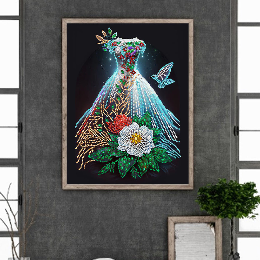 Dream Wedding Dress - Special Shaped Drill Diamond Painting 30*40CM