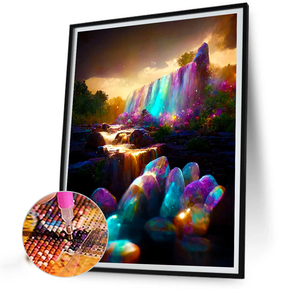 Ziguang Mountain Forest - Full Round Drill Diamond Painting 30*40CM