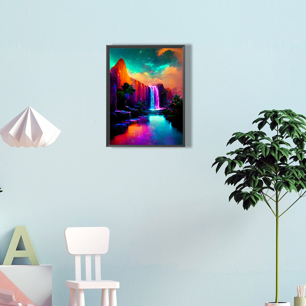 Ziguang Mountain Forest - Full Round Drill Diamond Painting 30*40CM