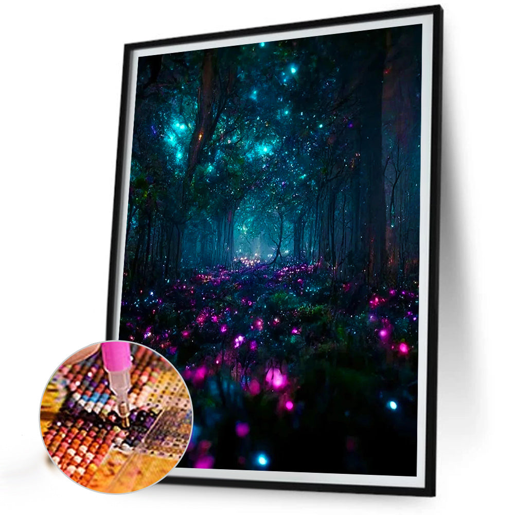 Ziguang Mountain Forest - Full Round Drill Diamond Painting 30*40CM