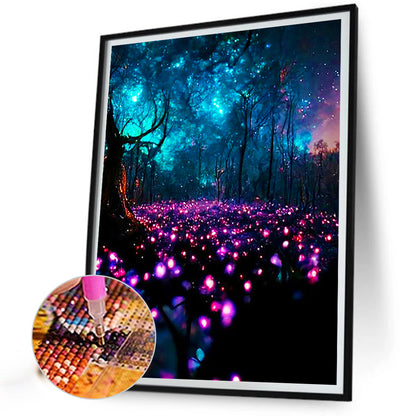 Ziguang Mountain Forest - Full Round Drill Diamond Painting 30*40CM