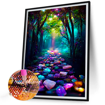 Ziguang Mountain Forest - Full Round Drill Diamond Painting 30*40CM