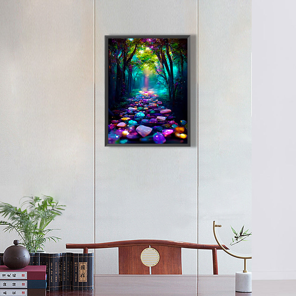 Ziguang Mountain Forest - Full Round Drill Diamond Painting 30*40CM