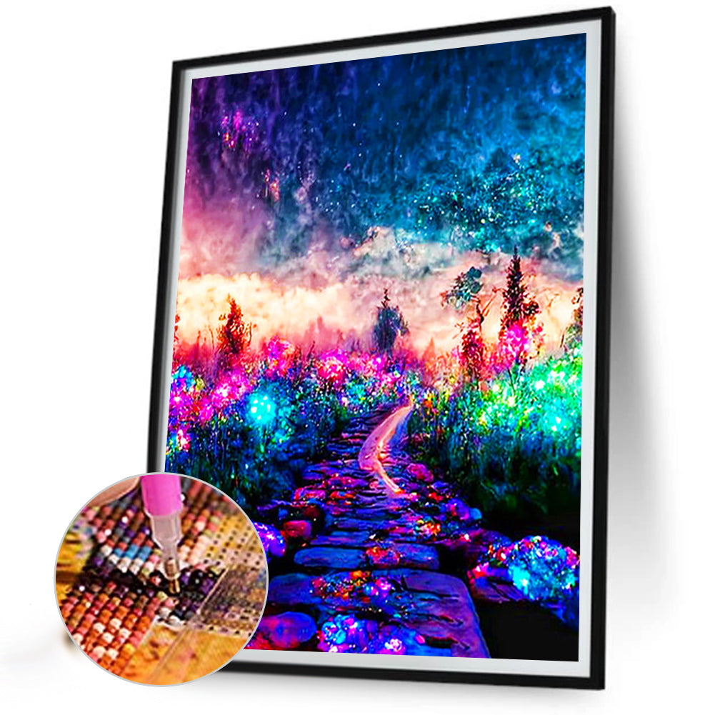 Ziguang Mountain Forest - Full Round Drill Diamond Painting 30*40CM