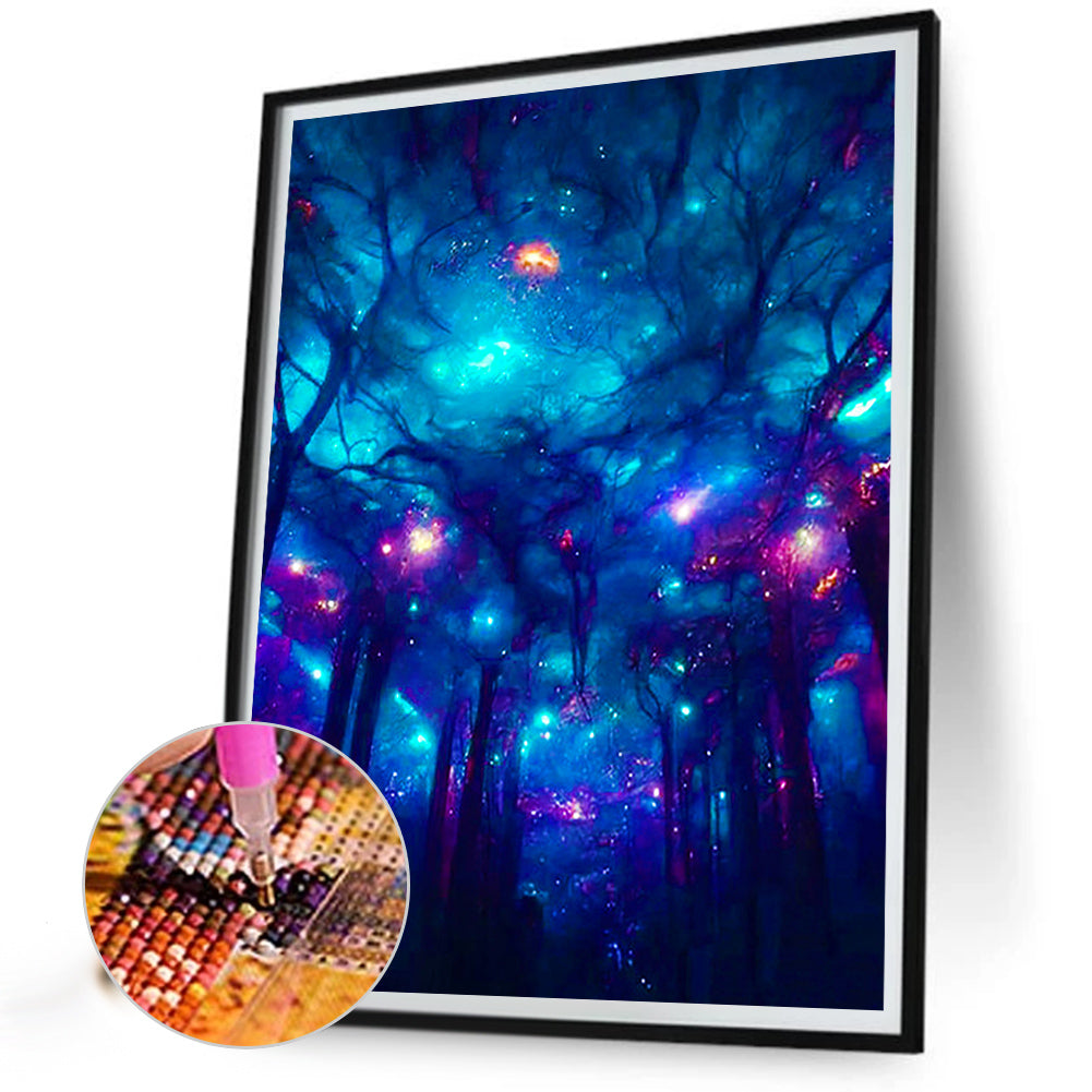 Ziguang Mountain Forest - Full Round Drill Diamond Painting 30*40CM