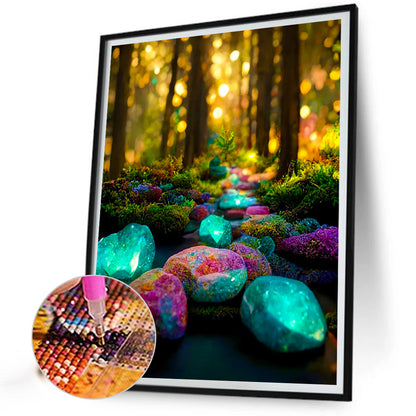 Ziguang Mountain Forest - Full Round Drill Diamond Painting 30*40CM