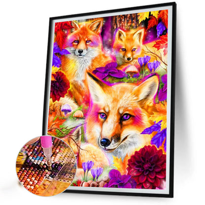 Fox - Full Round Drill Diamond Painting 30*40CM