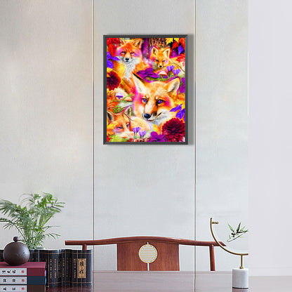 Fox - Full Round Drill Diamond Painting 30*40CM