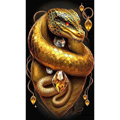 Topaz Snake King 40*70Ccm(canvas) full round drill diamond painting