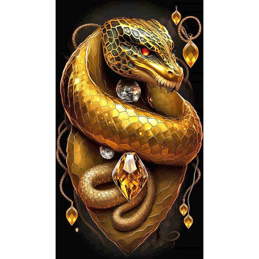 Topaz Snake King 40*70Ccm(canvas) full round drill diamond painting