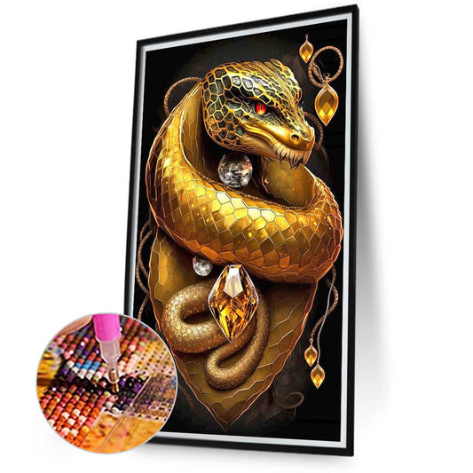 Topaz Snake King 40*70Ccm(canvas) full round drill diamond painting