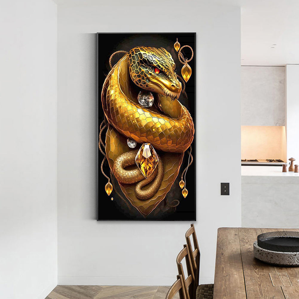 Topaz Snake King 40*70Ccm(canvas) full round drill diamond painting