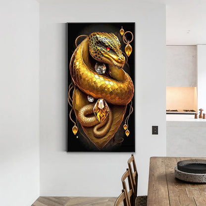 Topaz Snake King 40*70Ccm(canvas) full round drill diamond painting