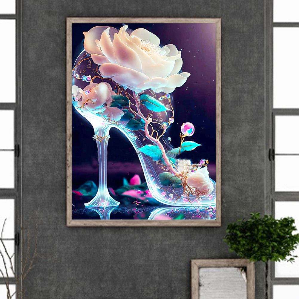 Fantasy Colorful High Heels 30*40Ccm(canvas) full round drill diamond painting