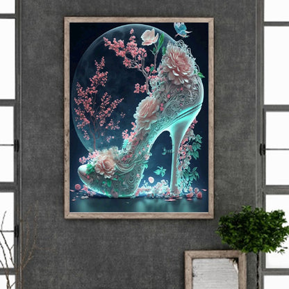 Fantasy Colorful High Heels 30*40Ccm(canvas) full round drill diamond painting