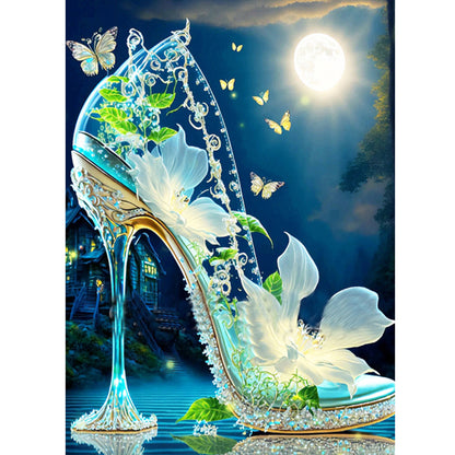 Fantasy Colorful High Heels 30*40Ccm(canvas) full round drill diamond painting