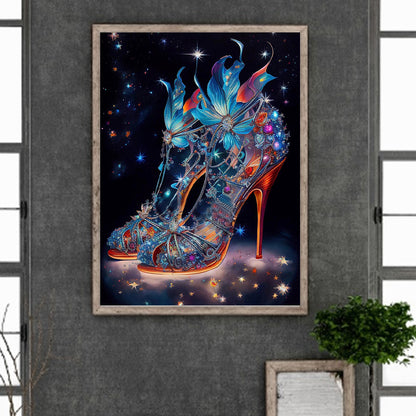 Fantasy Colorful High Heels 30*40Ccm(canvas) full round drill diamond painting