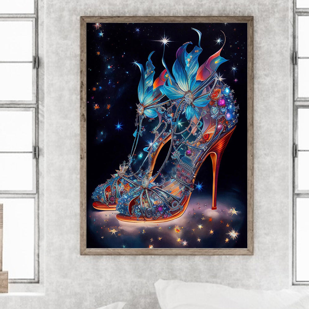 Fantasy Colorful High Heels 30*40Ccm(canvas) full round drill diamond painting