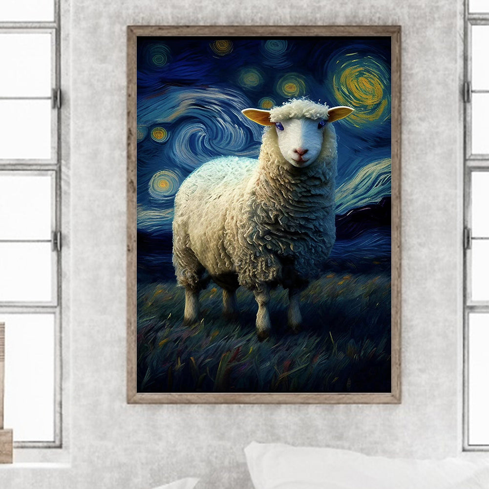 Star Sheep 30*40Ccm(canvas) full round drill diamond painting