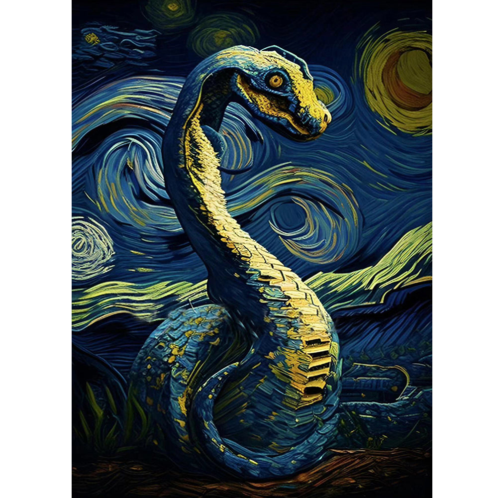 Star Snake 30*40Ccm(canvas) full round drill diamond painting