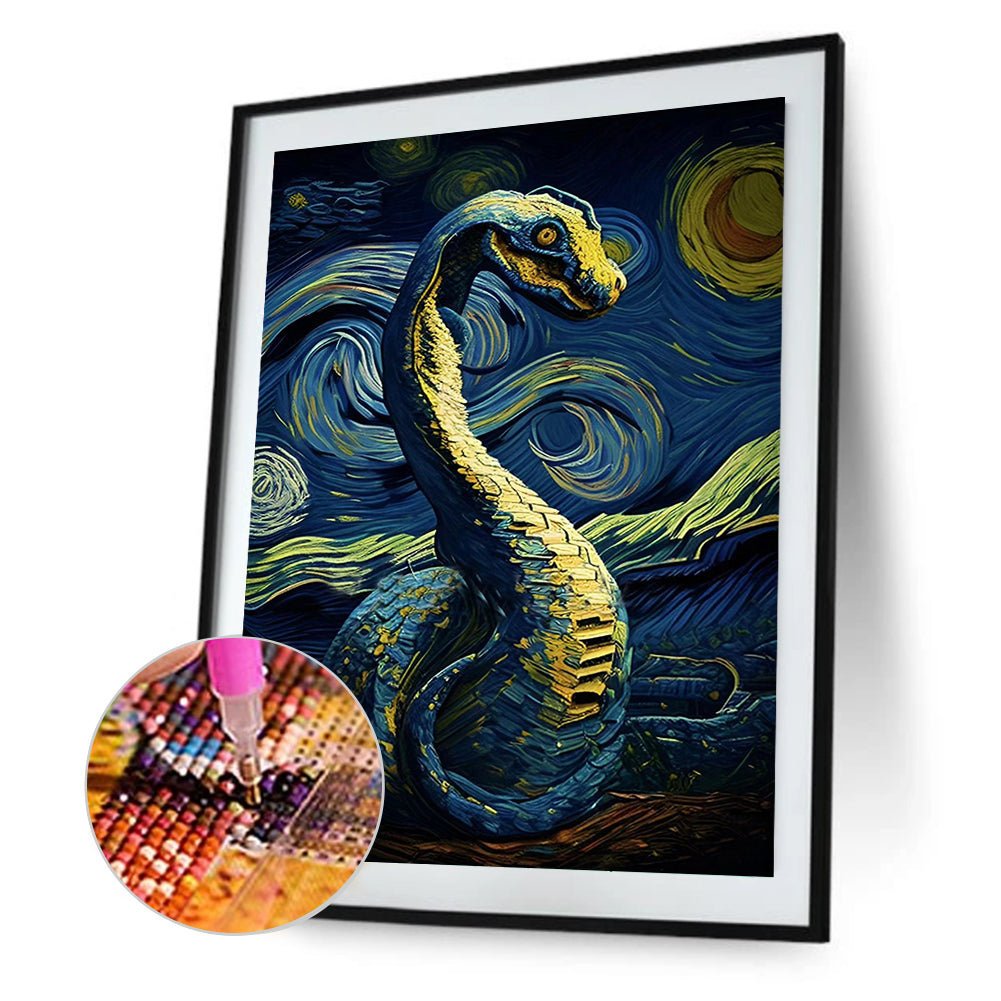 Star Snake 30*40Ccm(canvas) full round drill diamond painting